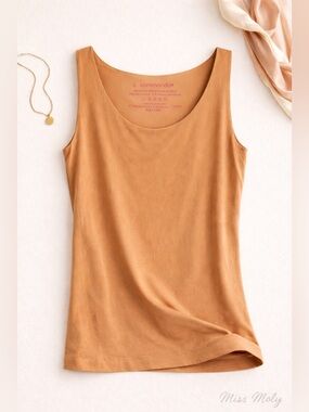 Commando Seamless Tank L Rich Nude Micro Modal Luxe Layering